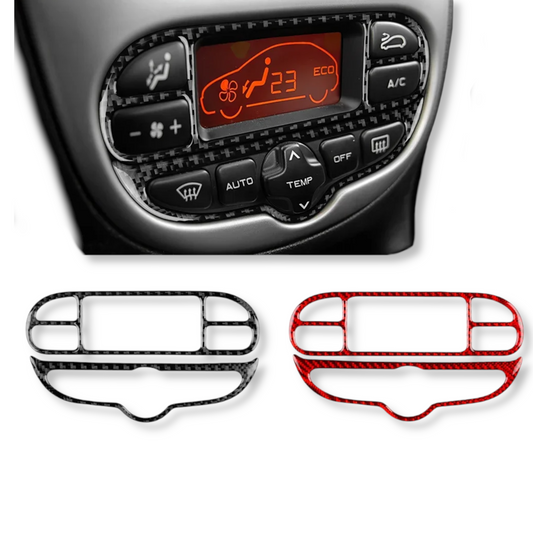 Cache console centrale carbone Peugeot 206