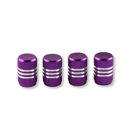 Bouchons de valve pneu aluminium violet
