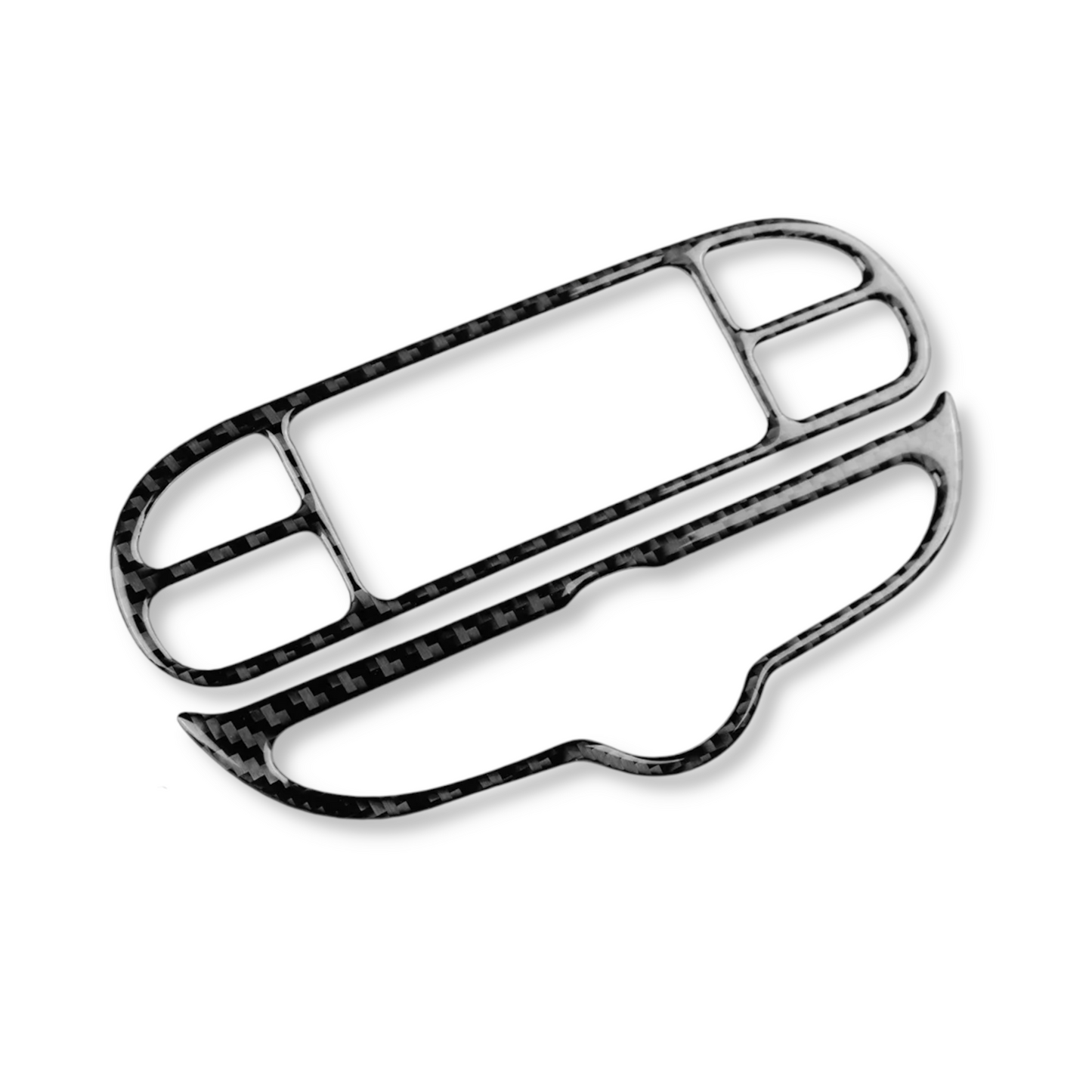 Cache console centrale carbone Peugeot 206