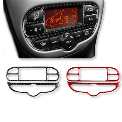 Cache console centrale carbone Peugeot 206