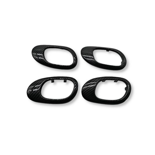 Contours de poignées de porte carbone pour Peugeot 206