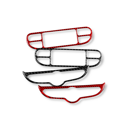 Cache console centrale carbone Peugeot 206