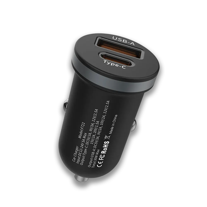 Chargeur Voiture 30W Double Port USB & Type-C