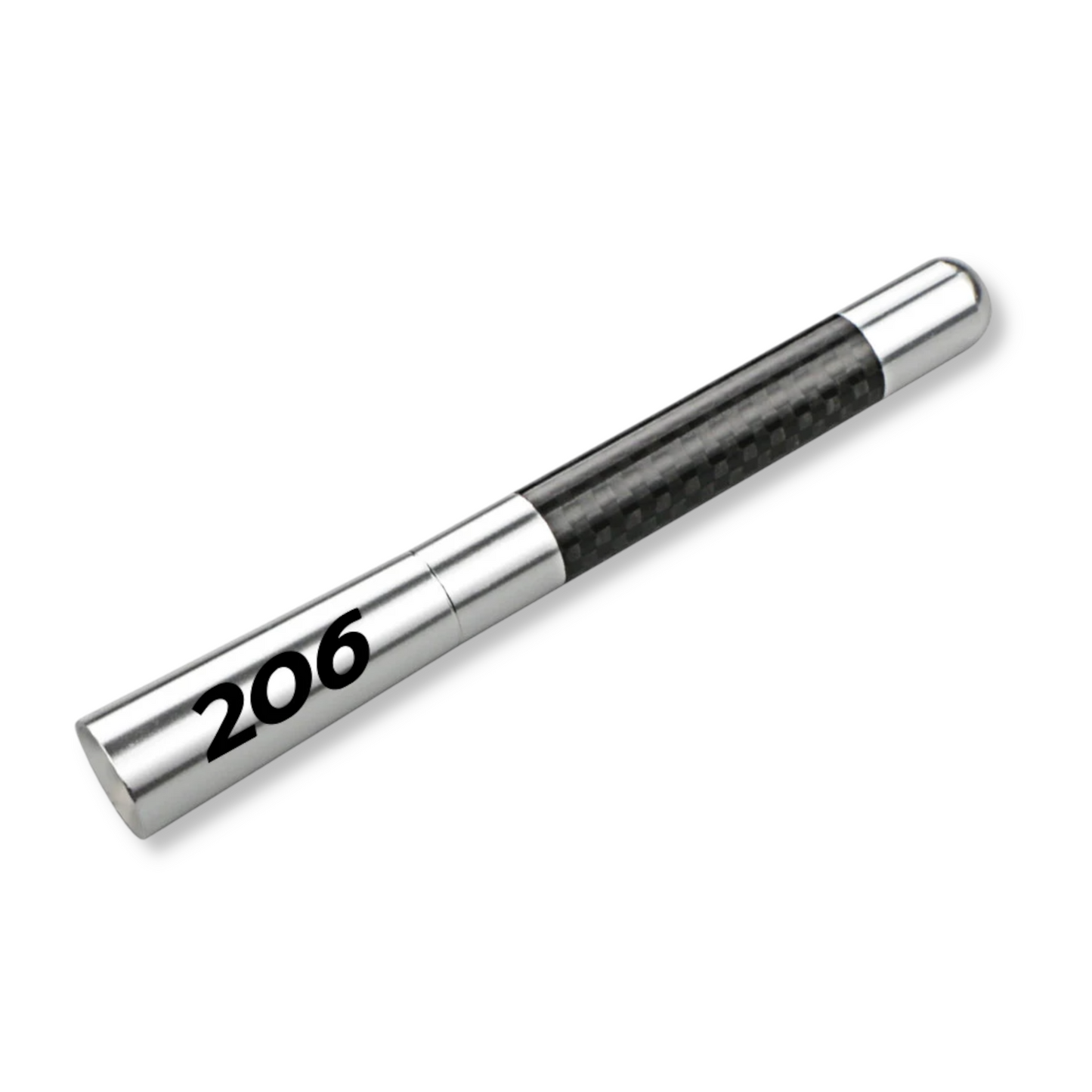 Antenne courte effet carbone Peugeot 206