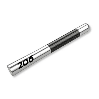Antenne courte effet carbone Peugeot 206