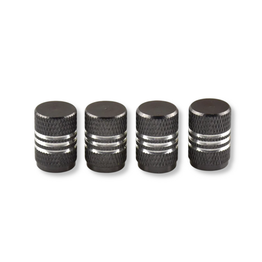 Bouchons de valve pneu aluminium gris